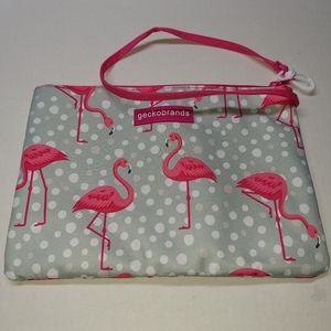 Flamingo Geckobrand Swimsuit Bag Wristlet